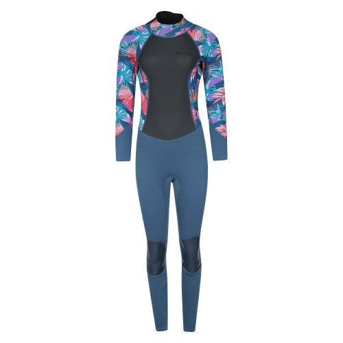 Front - Mountain Warehouse Womens/Ladies Tropical Leaves Full Wetsuit