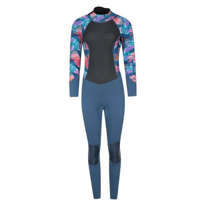 Front - Mountain Warehouse Womens/Ladies Tropical Leaves Full Wetsuit