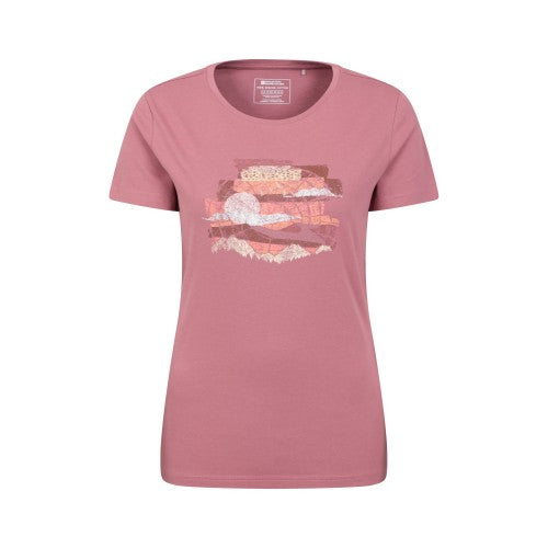Front - Mountain Warehouse Womens/Ladies Landscape Organic T-Shirt