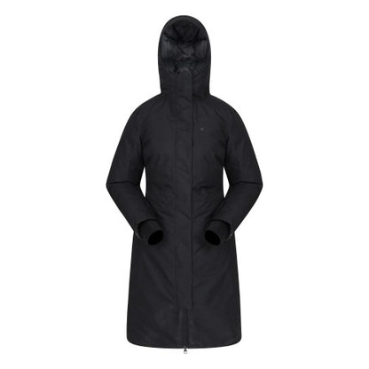 Front - Mountain Warehouse Womens/Ladies Polar Down Long Length Hybrid Jacket