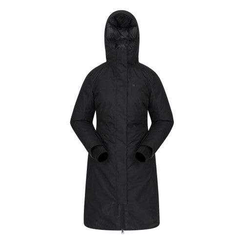 Front - Mountain Warehouse Womens/Ladies Polar Down Long Length Hybrid Jacket