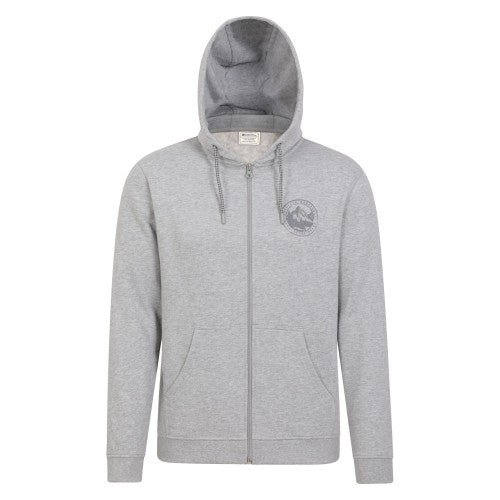 Front - Mountain Warehouse Mens Mountain Full Zip Hoodie