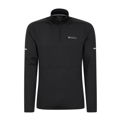 Front - Mountain Warehouse Mens Core Recycled Half Zip Midlayer