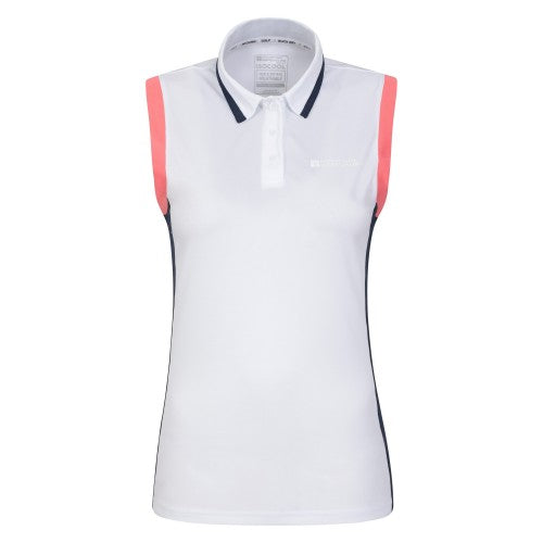 Front - Mountain Warehouse Womens/Ladies Classic Polo Neck Golf Vest Top