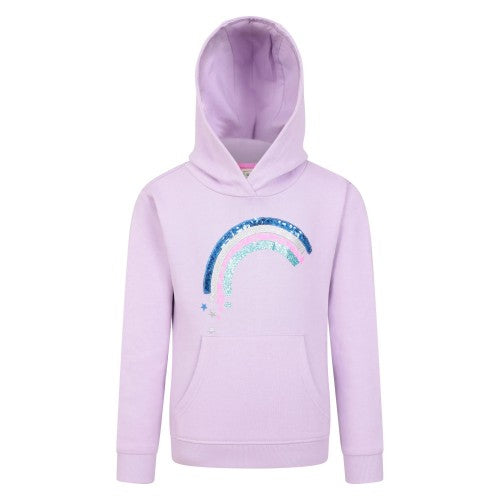 Front - Mountain Warehouse Childrens/Kids Rainbow Sequins Hoodie