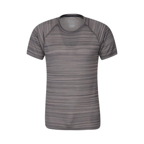 Front - Mountain Warehouse Mens Endurance Striped T-Shirt