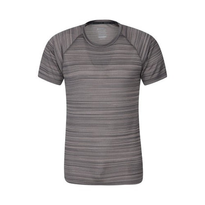 Front - Mountain Warehouse Mens Endurance Striped T-Shirt