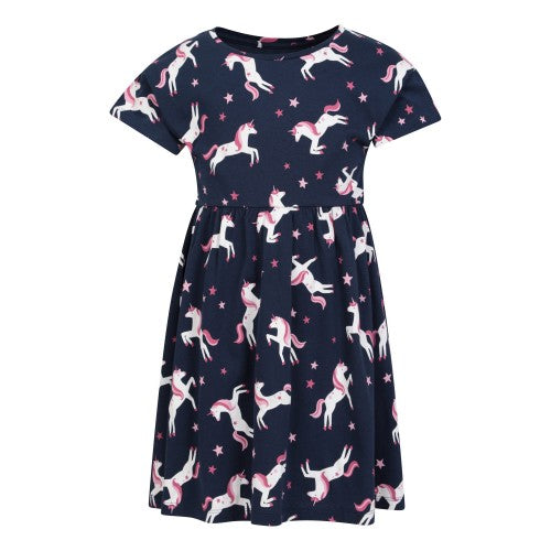 Front - Mountain Warehouse Girls Essentials Lora Unicorn Dress