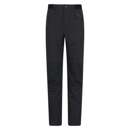 Front - Mountain Warehouse Mens Jungle Trekking Trousers