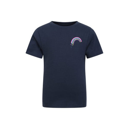 Front - Mountain Warehouse Childrens/Kids Rainbow Organic T-Shirt
