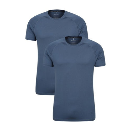 Front - Mountain Warehouse Mens Agra IsoCool T-Shirt (Pack of 2)