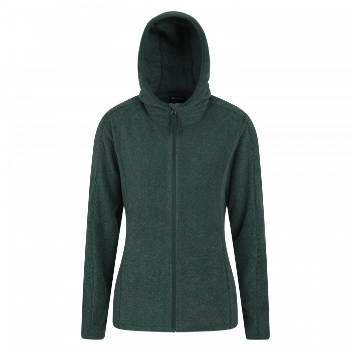 Front - Mountain Warehouse Womens/Ladies Hebridean Melange Fleece Full Zip Hoodie
