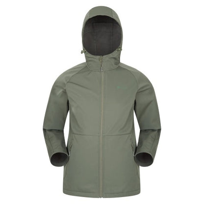 Front - Mountain Warehouse Mens Helsinki Recycled Polyester Soft Shell Jacket
