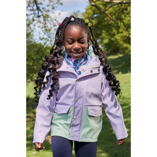 Front - Mountain Warehouse Childrens/Kids Drizzle Waterproof Jacket
