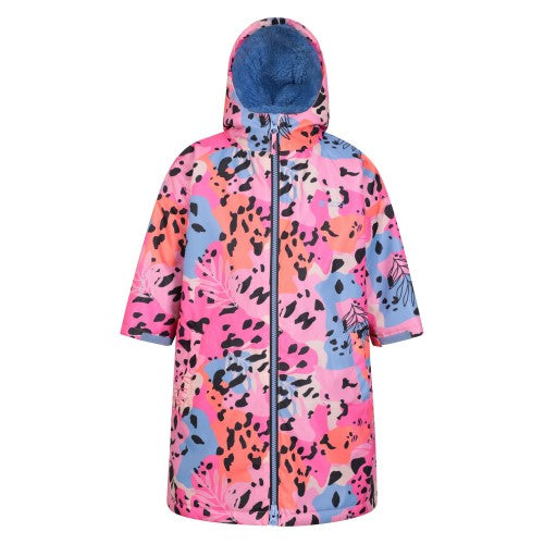 Front - Mountain Warehouse Childrens/Kids Tidal Animal Print Poncho Jacket