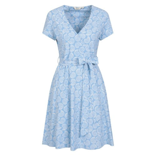 Front - Mountain Warehouse Womens/Ladies Santorini Shell Jersey Wrap Dress