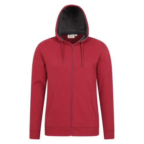 Front - Mountain Warehouse Mens Keyne Organic Full Zip Hoodie
