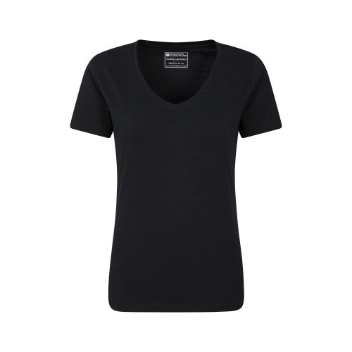 Front - Mountain Warehouse Womens/Ladies Basic Plain V Neck T-Shirt