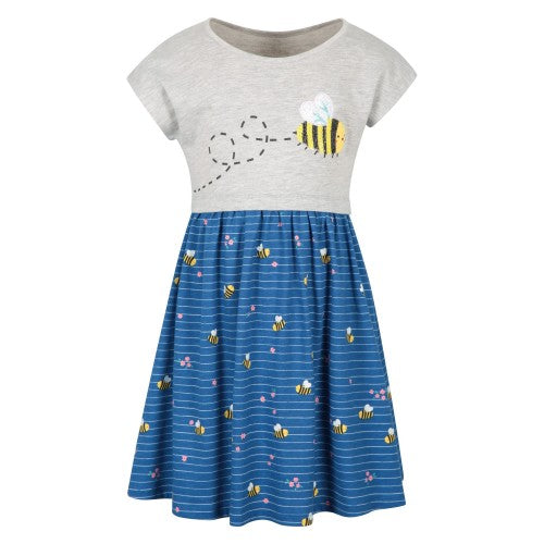 Front - Mountain Warehouse Girls Poppy Bees Organic Cotton Dress