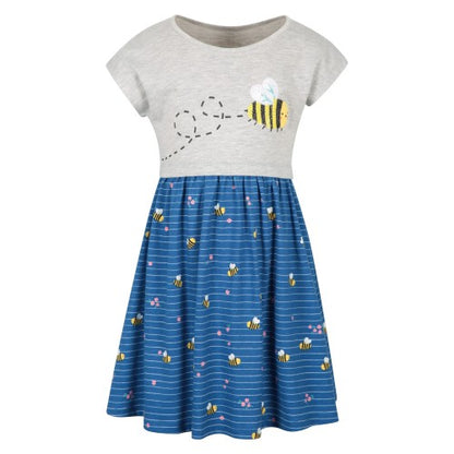 Front - Mountain Warehouse Girls Poppy Bees Organic Cotton Dress