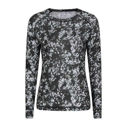 Front - Mountain Warehouse Womens/Ladies Talus All-Over Print Thermal Top