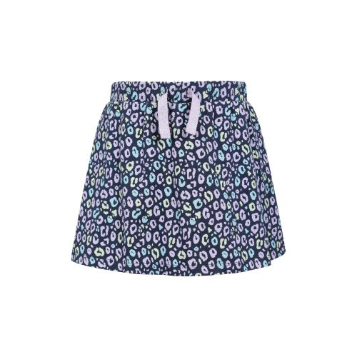 Front - Mountain Warehouse Girls Seaside Leopard Print Skort