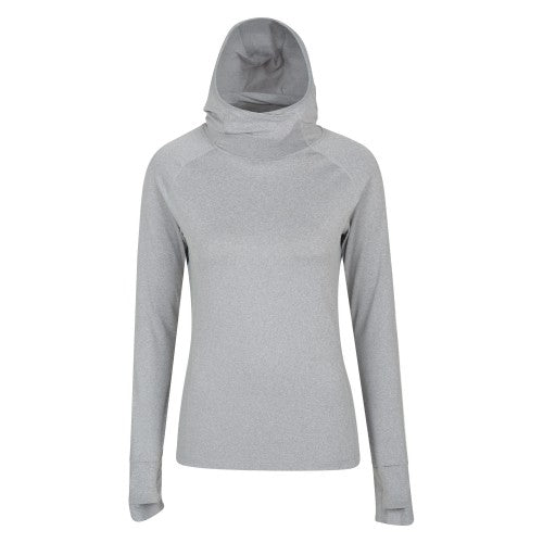 Front - Mountain Warehouse Womens/Ladies Breeze Yarn Recycled Hoodie