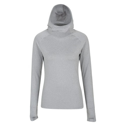 Front - Mountain Warehouse Womens/Ladies Breeze Yarn Recycled Hoodie