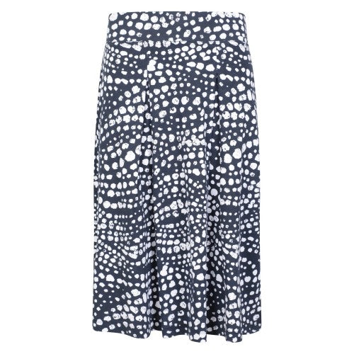 Front - Mountain Warehouse Womens/Ladies Waterfront Spotted Jersey Midi Skirt