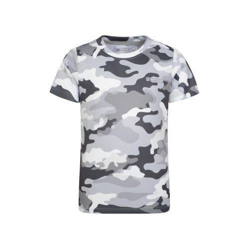 Front - Mountain Warehouse Childrens/Kids Camouflage Active T-Shirt