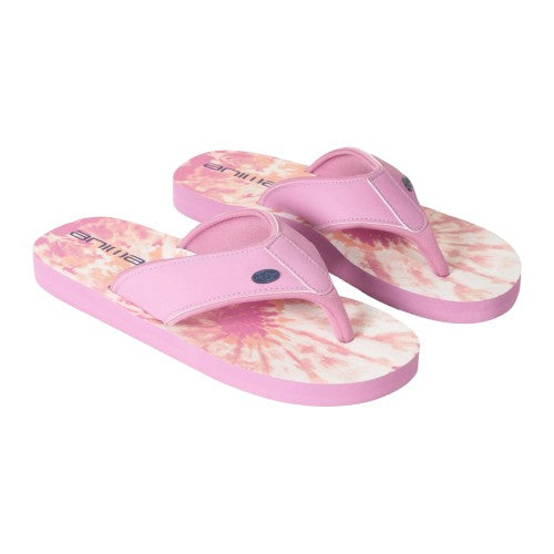 Front - Animal Womens/Ladies Swish Tie Dye Recycled Flip Flops