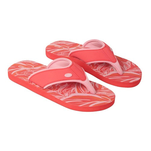 Front - Animal Womens/Ladies Swish Leaf Print Recycled Flip Flops