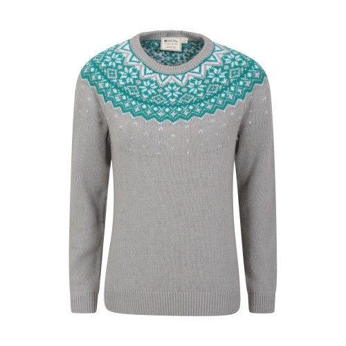 Front - Mountain Warehouse Womens/Ladies Fair Isle Knitted Jumper