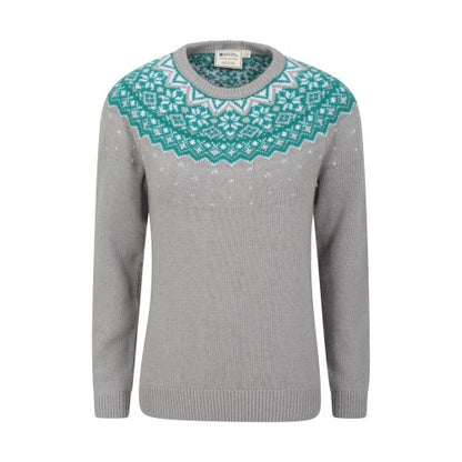 Front - Mountain Warehouse Womens/Ladies Fair Isle Knitted Jumper
