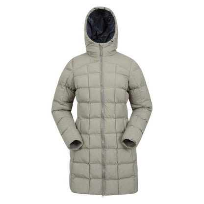 Front - Mountain Warehouse Womens/Ladies Flurry Longline Padded Jacket