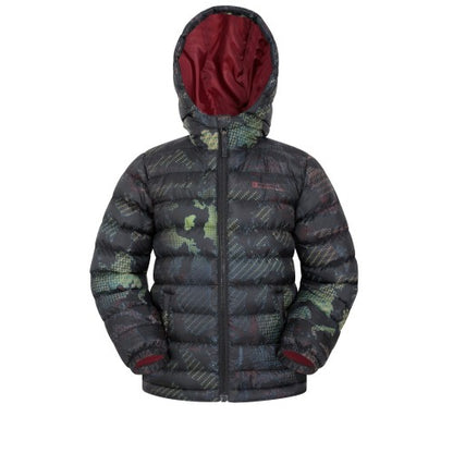 Front - Mountain Warehouse Childrens/Kids Seasons Patterned Padded Jacket