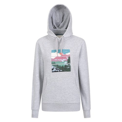 Front - Mountain Warehouse Womens/Ladies Trees Drawstring Hoodie