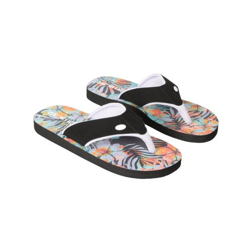 Front - Animal Womens/Ladies Swish Tropical Floral Recycled Flip Flops