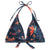 Front - Animal Womens/Ladies Iona Leaf Print Halter Neck Bikini Top