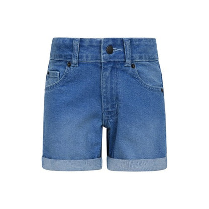 Front - Mountain Warehouse Childrens/Kids Denim Shorts