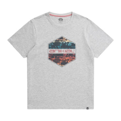 Front - Animal Mens Jacob Logo Organic T-Shirt