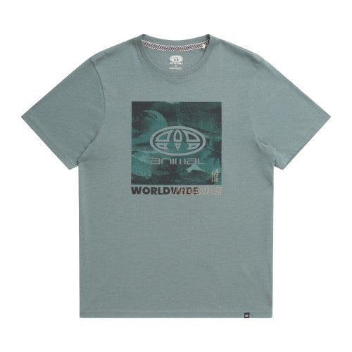 Front - Animal Mens Jacob Graphic Print Organic T-Shirt