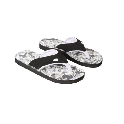 Front - Animal Womens/Ladies Swish Palm Print Recycled Flip Flops