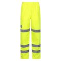 Front - Mountain Warehouse Unisex Adult Waterproof High-Vis Work Over Trousers