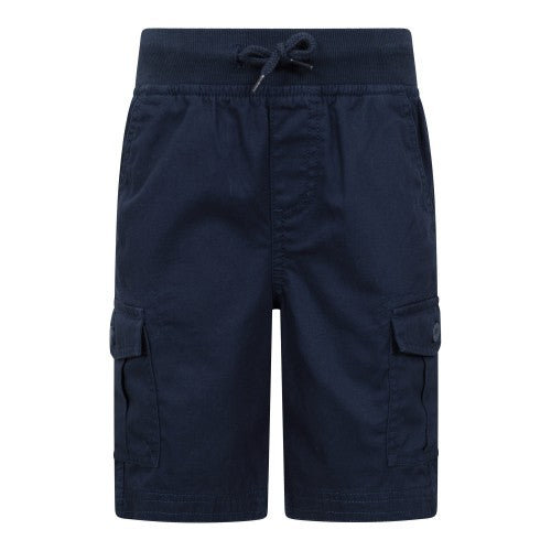 Front - Mountain Warehouse Childrens/Kids Pull-On Cargo Shorts