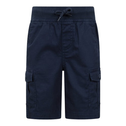 Front - Mountain Warehouse Childrens/Kids Pull-On Cargo Shorts