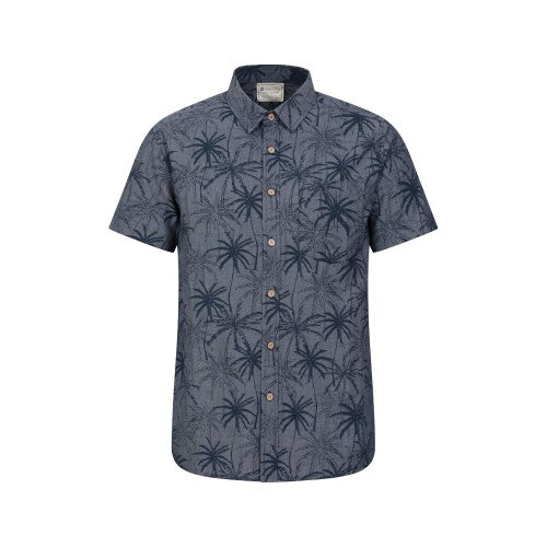 Front - Mountain Warehouse Mens Tropical Palm Tree Shirt
