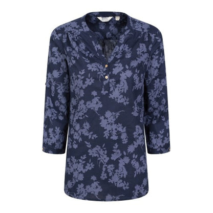 Front - Mountain Warehouse Womens/Ladies Petra Floral 3/4 Sleeve Shirt