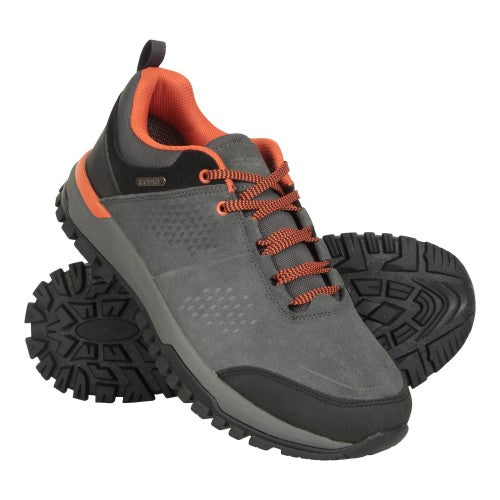 Front - Mountain Warehouse Mens Cedar Cow Suede Waterproof Walking Shoes
