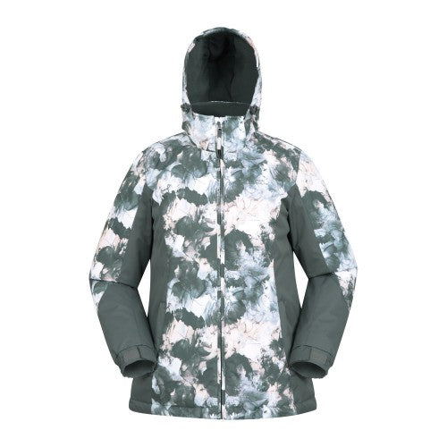 Front - Mountain Warehouse Womens/Ladies Dawn II Printed Ski Jacket